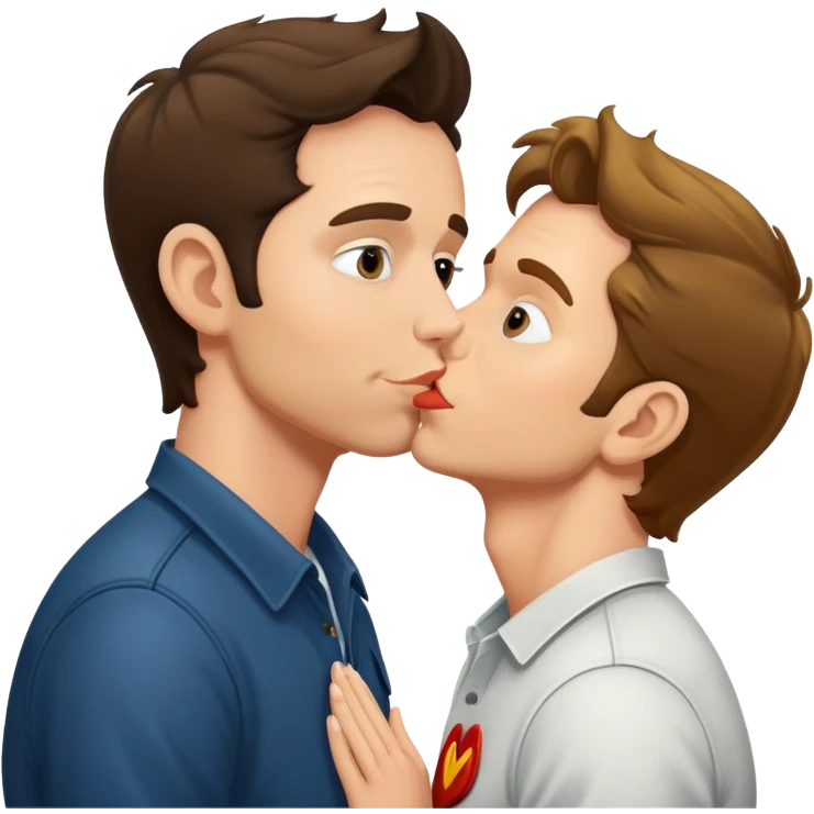 Mac mcdonald from its always sunny in Philadelphia kissing dennis reynolds emoji