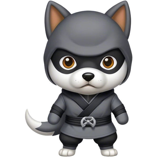 Dog ninja emoji