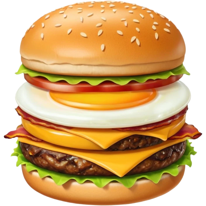 can you make me a breakfast item mixed into a lunch item? so like half burger half breakfast sandwhich emoji