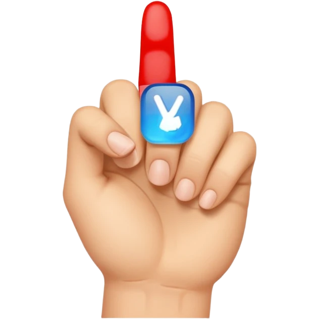 middle finger hand gesture emoji
