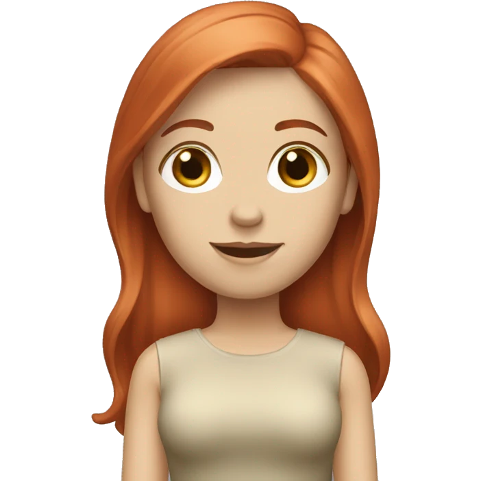 Three white women red hair brown hair blonde hair emoji