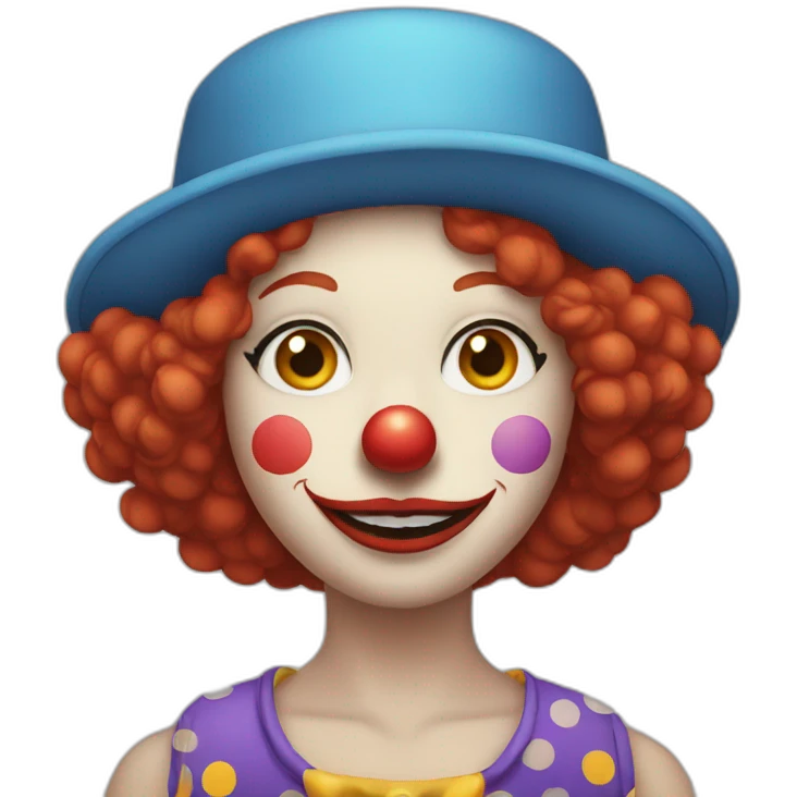 redhead clown emoji