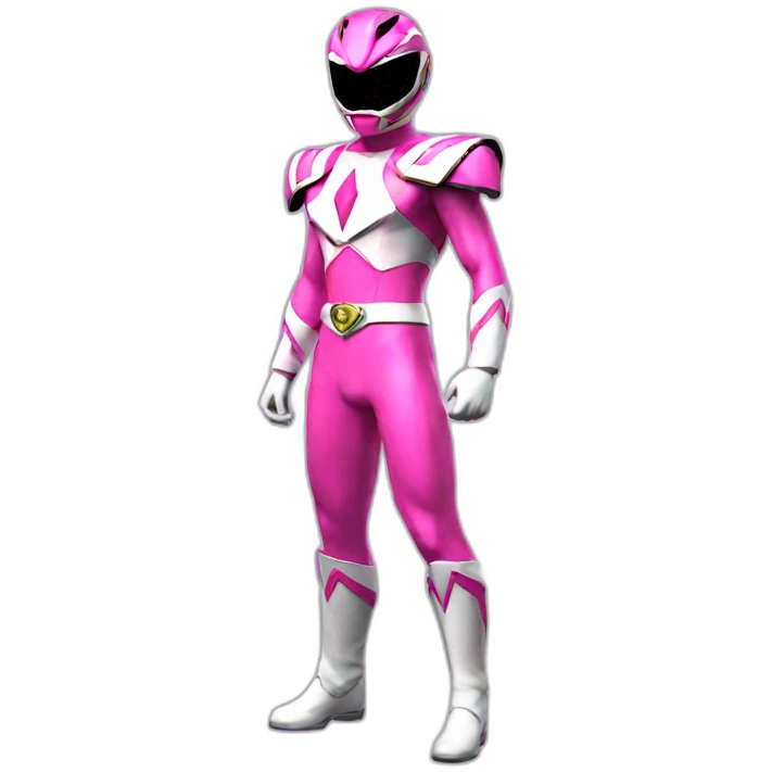 pink power ranger full body emoji