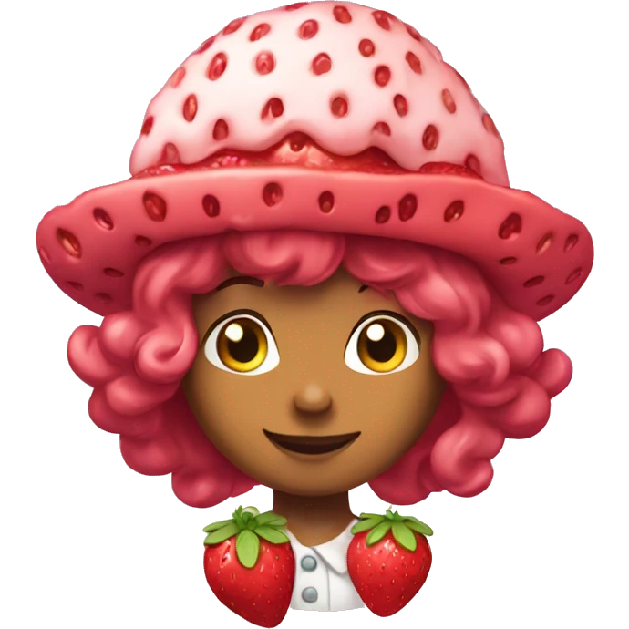 Strawberry shortcake emoji