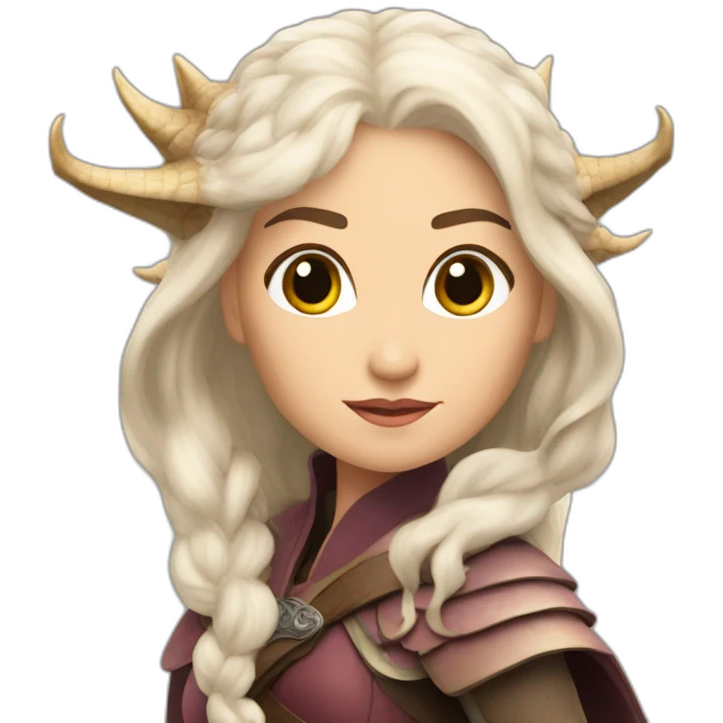 Daenerys Targaryen on a dragon emoji