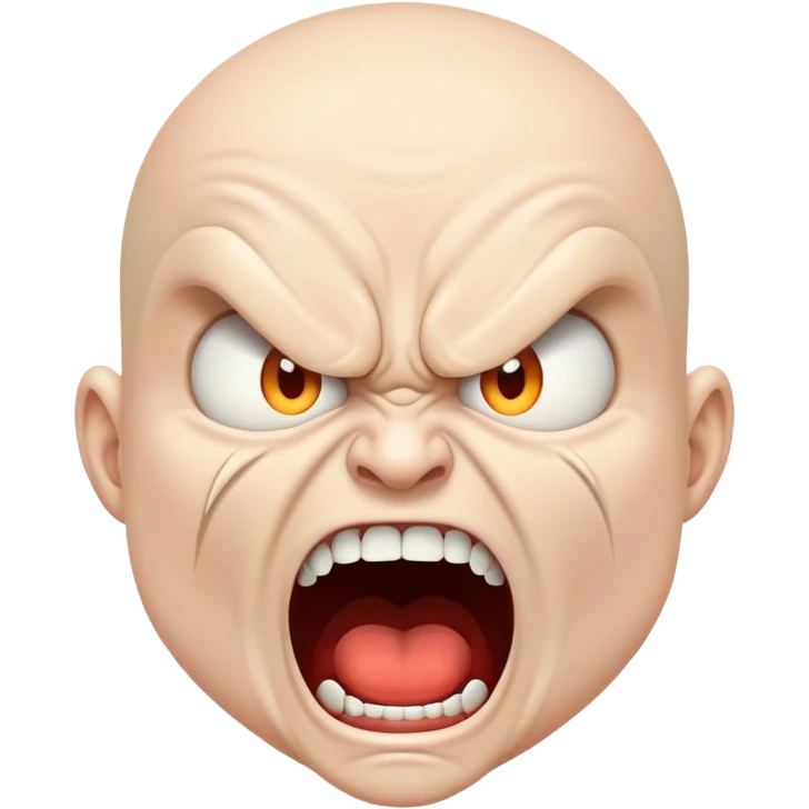 screaming mad face emoji