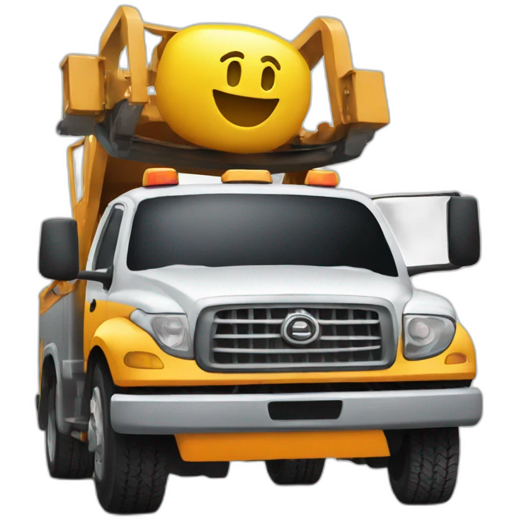 car tow truck emoji