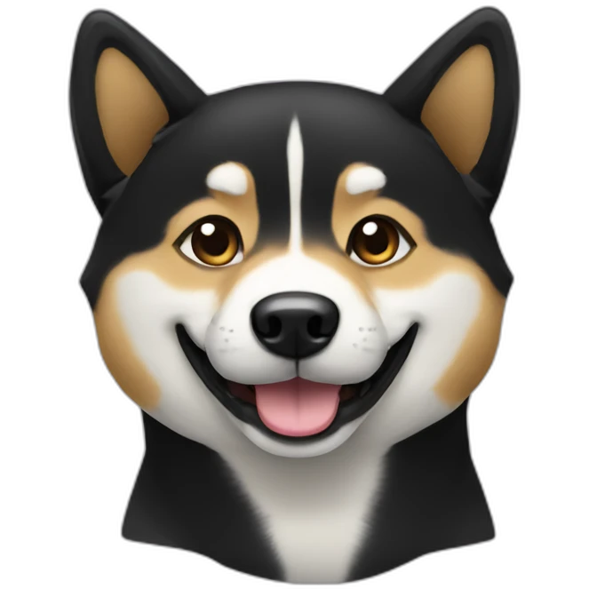smiling-black-shibainu emoji