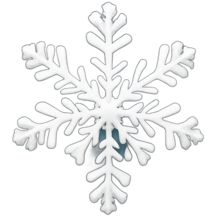Flocon de neige emoji