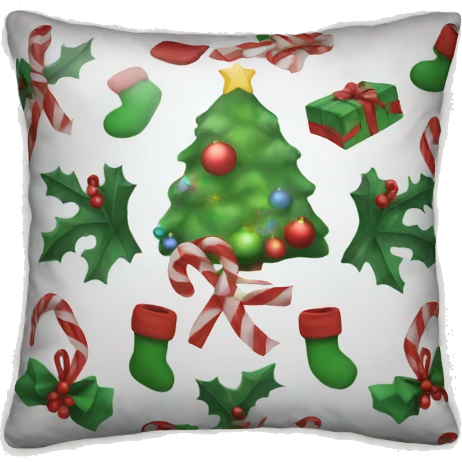 Christmas pillow emoji