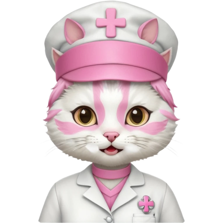 happy nurse cat emoji