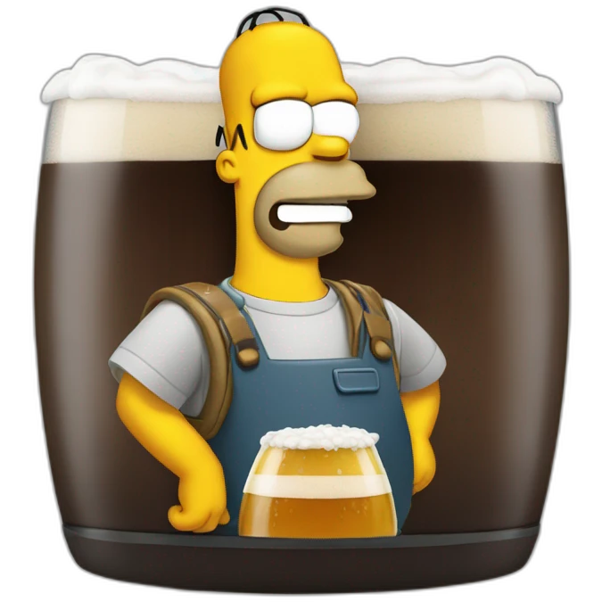 Homer beer emoji