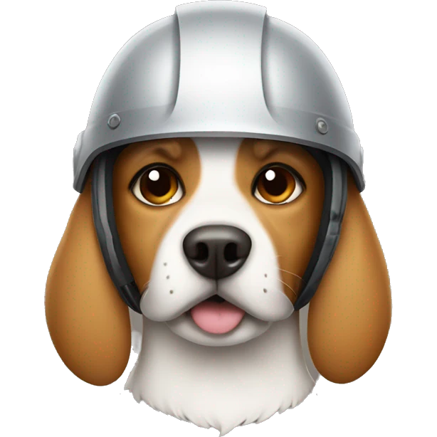 dog wearing a helmet  emoji