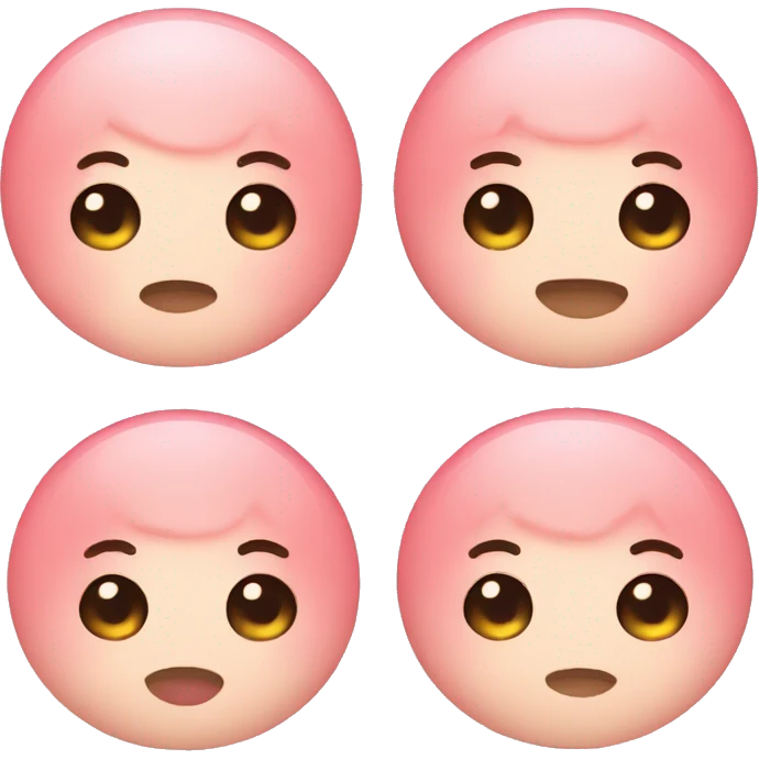 blushed mochi emoji