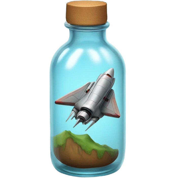 starship in bottle emoji