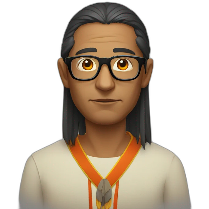 Crow priest with glasses emoji