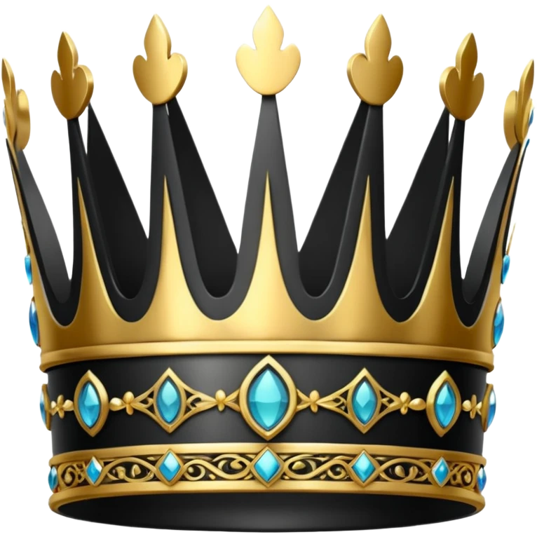 Couronne noir emoji