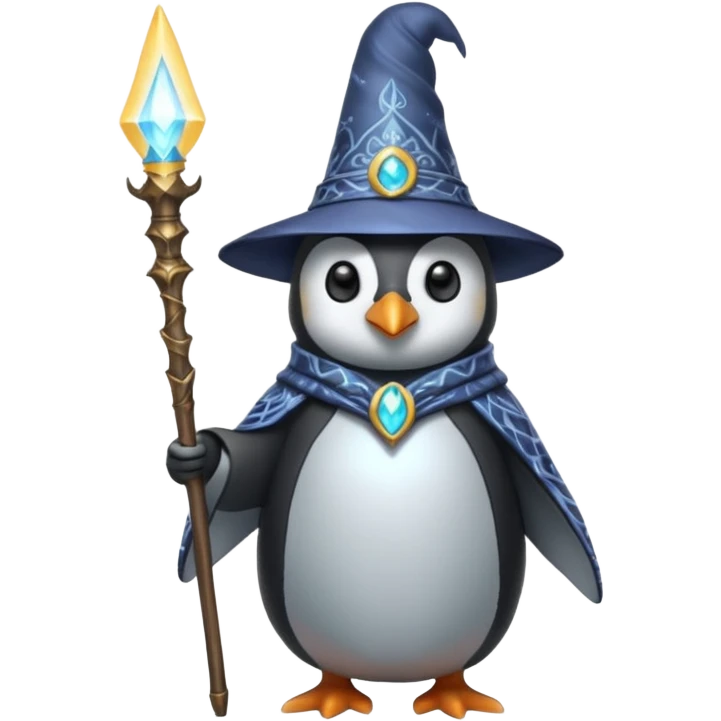 Penguin Wizard emoji