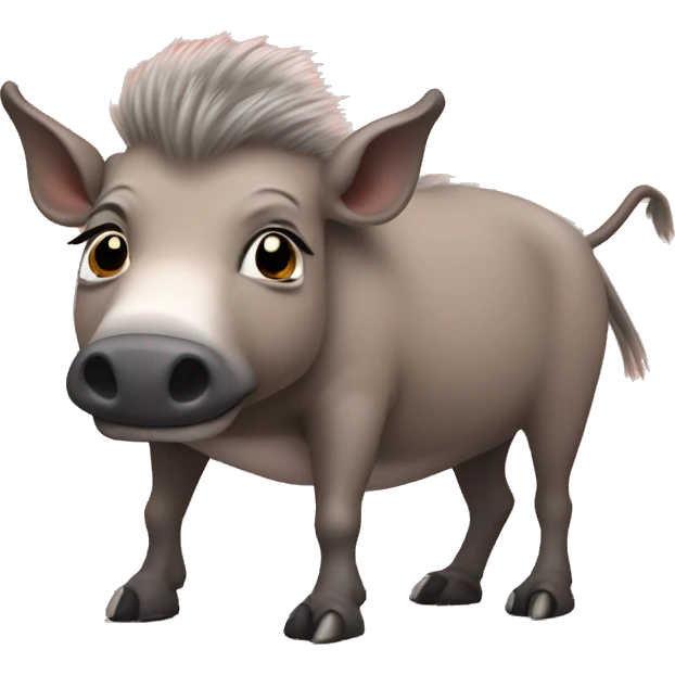 Warthog wearing a tutu emoji