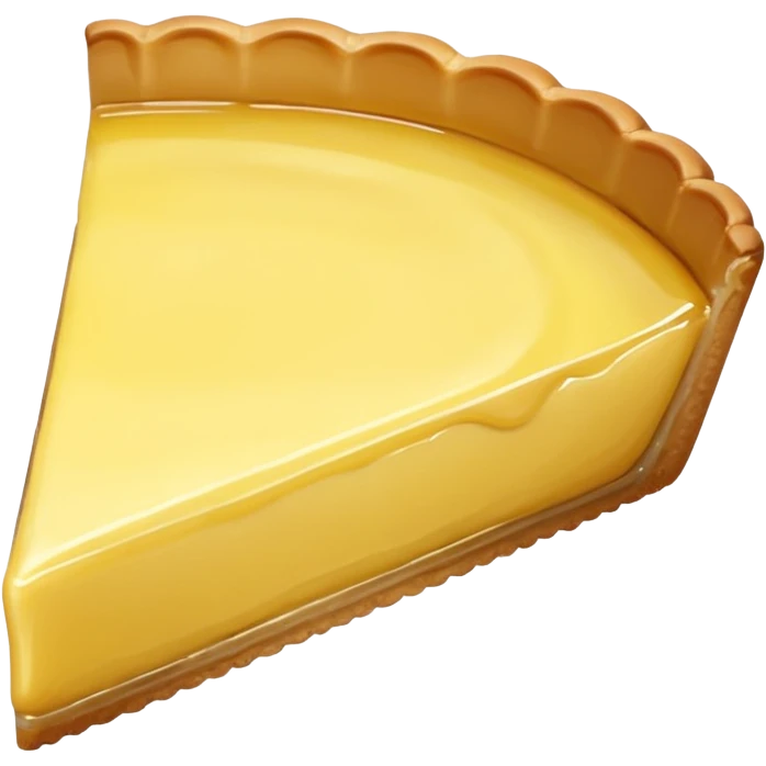 realistic a piece of lemon Tart emoji