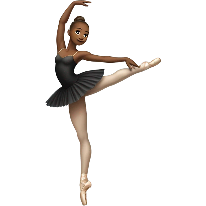 Ballet dancer in thigh highs emoji