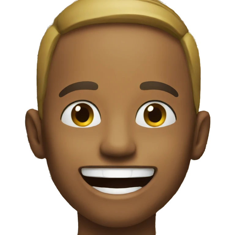 Wide open smile emoji