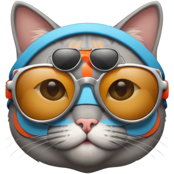 Cat wearing sunglasses emoji