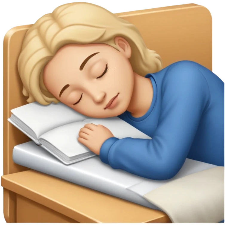 Last at school sleeping emoji