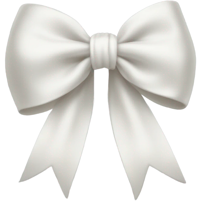 White bow emoji
