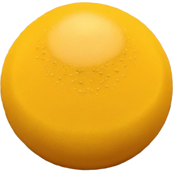 small loosely scattered mound of round mustard seeds in warm golden-yellow tones, each seed smooth tiny spherical with matte finish, varying slightly in shade, organic natural pile, no bowl spoon or extras, soft lighting, subtle shadows, emoji scale emoji