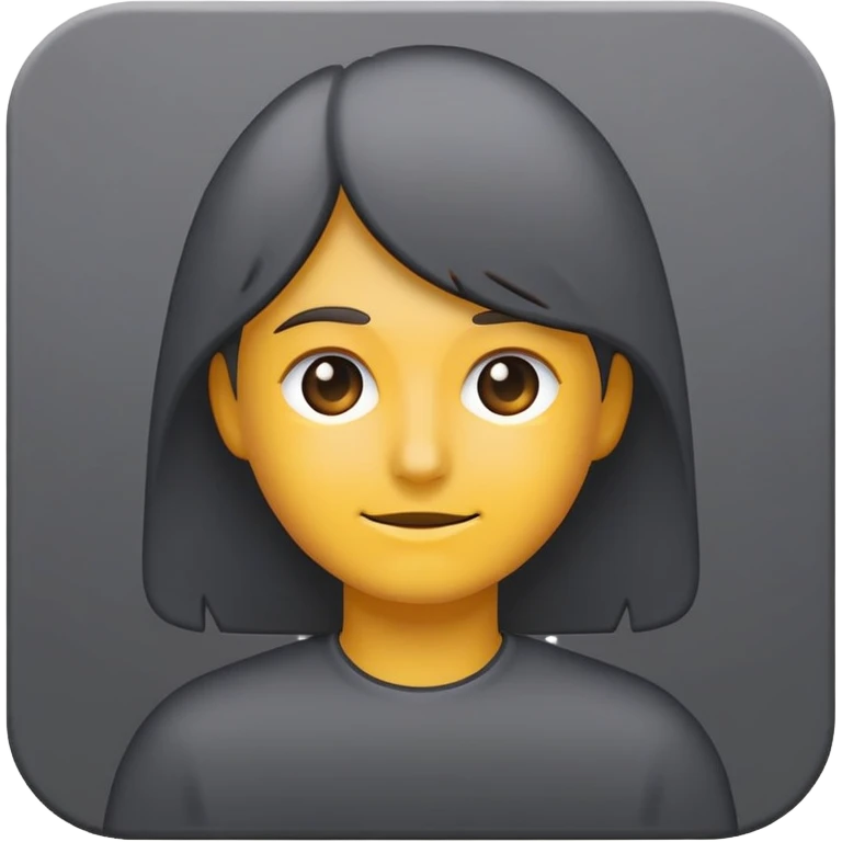 user picture placeholder, dark grey emoji