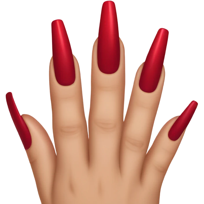 Red manicure emoji