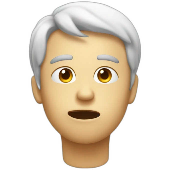 Face exhaling of air emoji