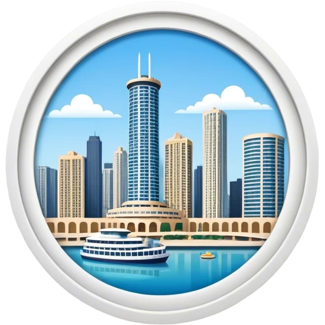 Chicago Marina City emoji