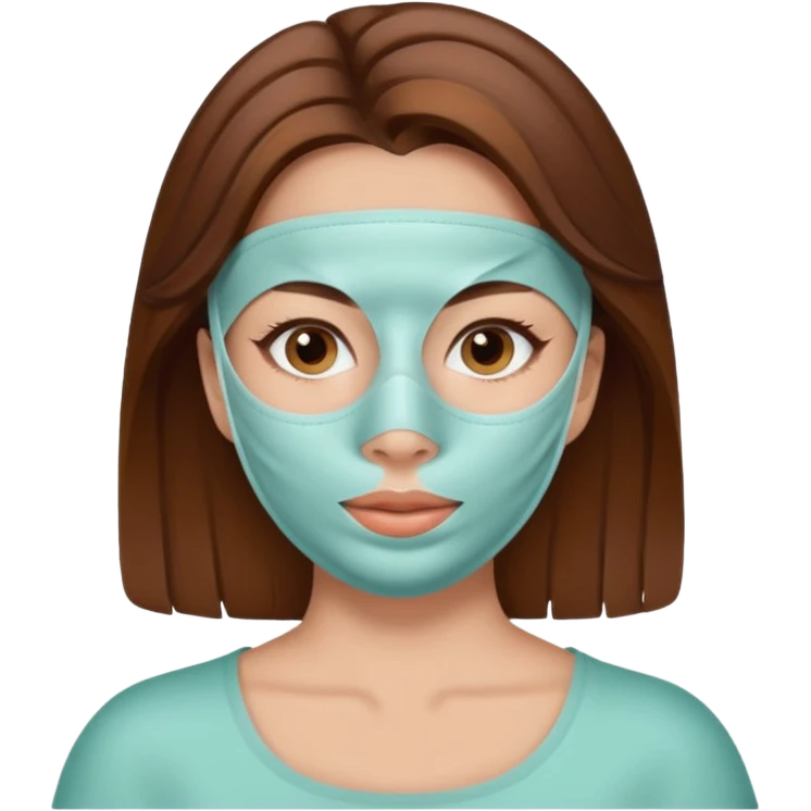 women beauty facial mask emoji