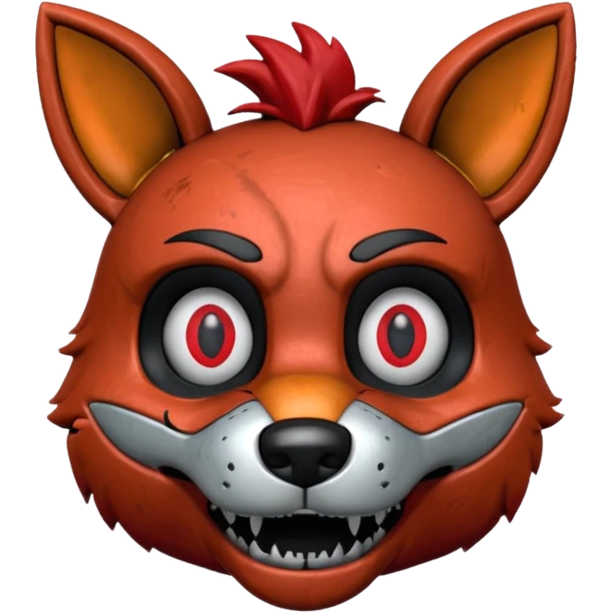 The head of Foxy of five nights at Freddy emoji