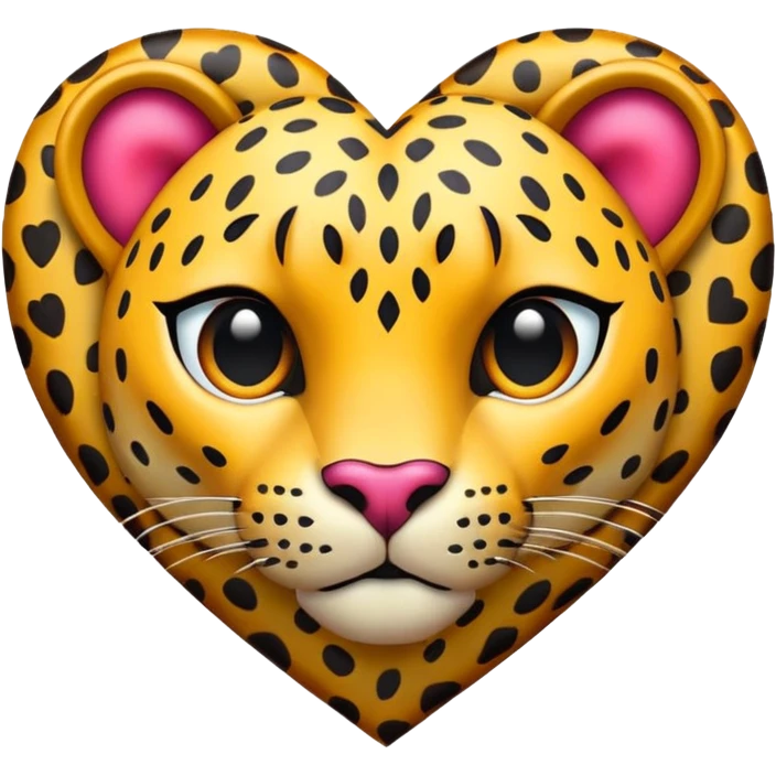 Leopard heart emoji