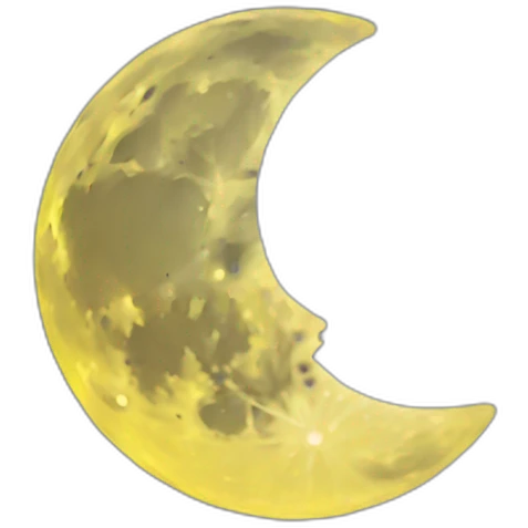 yellow cresent moon emoji