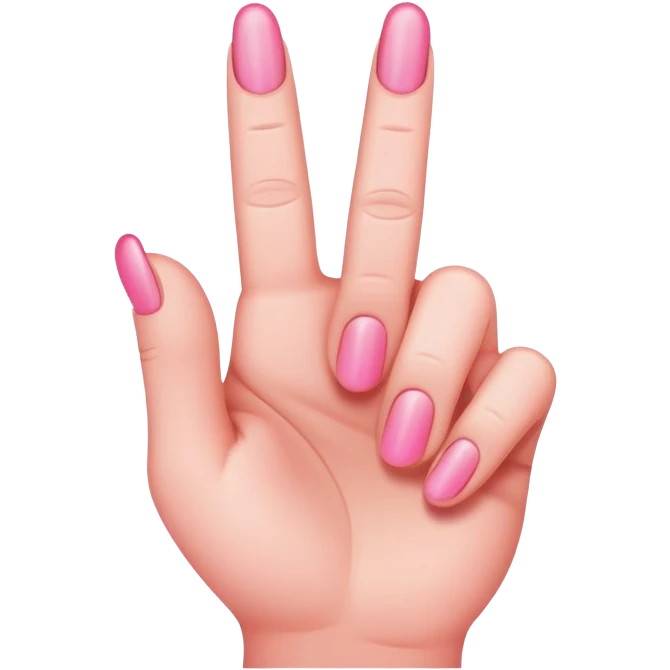pink middle finger emoji