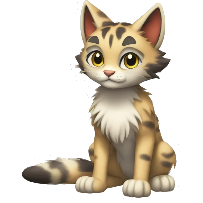 Anthro Fur-Sona feline-Fakémon Full Body emoji