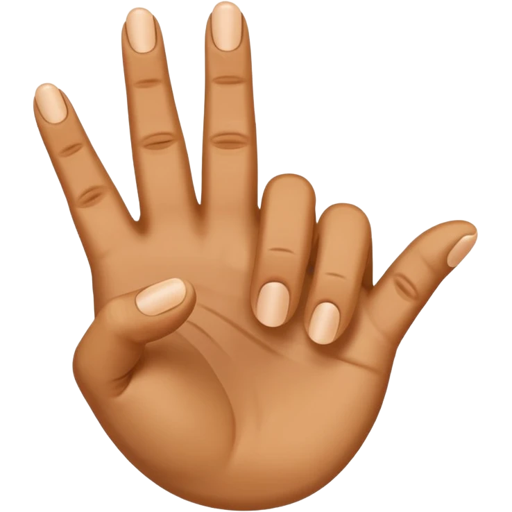 I want a hand with four fingers and one thumb and i want the pointer finger extended out and the thumb upward as to make a gun (finger gun) emoji