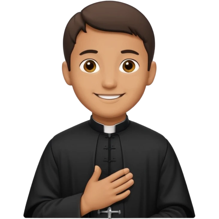 Создай эмодзи священника в рясе emoji
