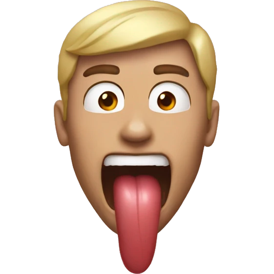 Gooner tongue emoji
