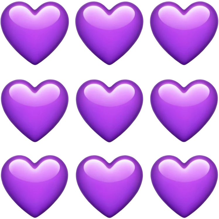 purple hearts  emoji