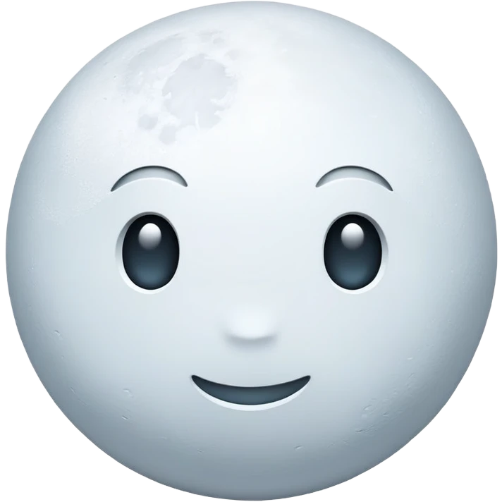 White moon emoji