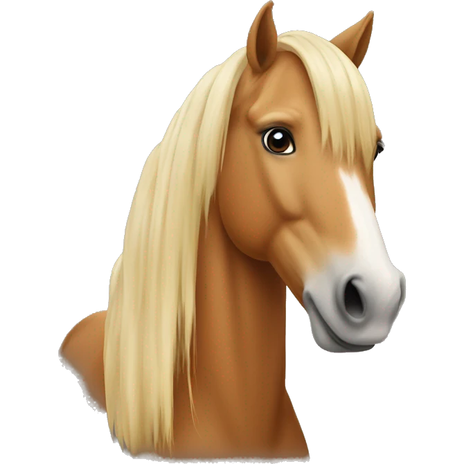 Haflinger horse emoji