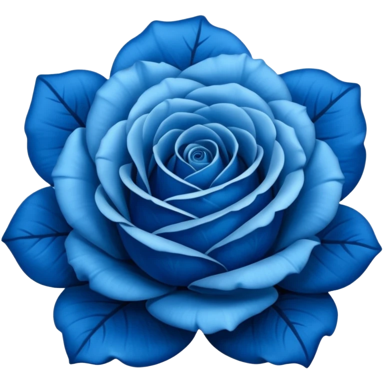 Blue rose emoji