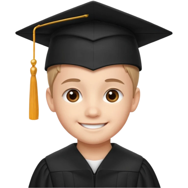 graduating cap kid emoji