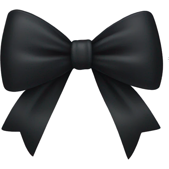 Cute black bow emoji