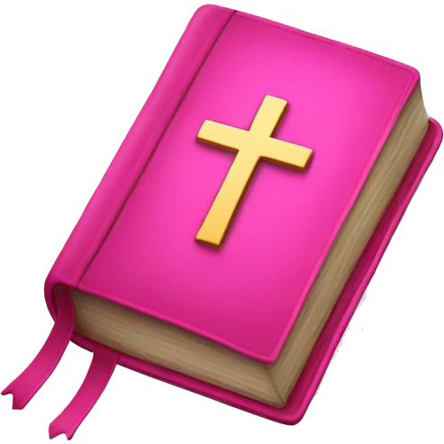 Pink Bible  emoji